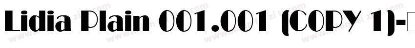 Lidia Plain 001.001 (COPY 1)字体转换